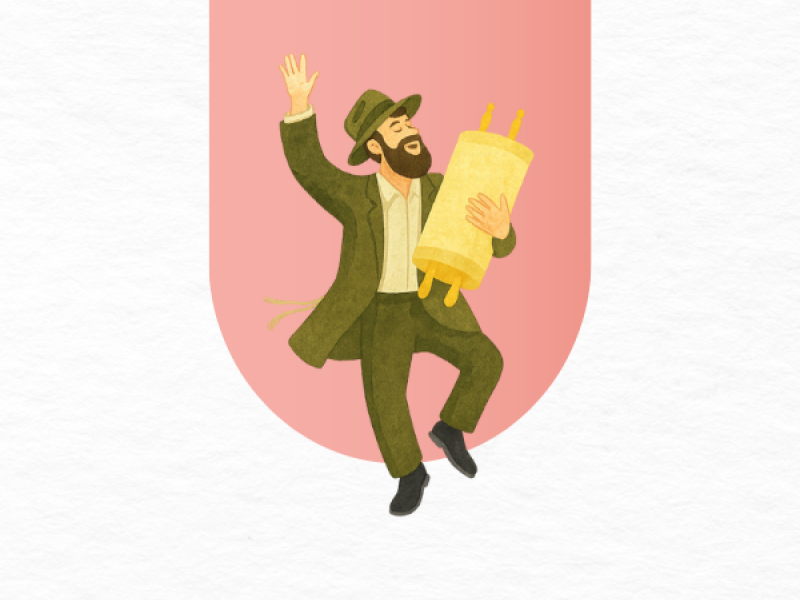 Dinner and dancing with the torah